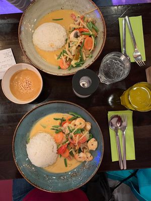 Vegan peanut curry with tofu! Delicious! at Kittichai - Alter Markt in Cologne