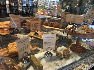  Baked goods! All labeled great options! at Oromo Cafe in Chicago