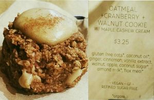 Oatmeal, Cranberry, Walnut Cookie at Oromo Cafe in Chicago