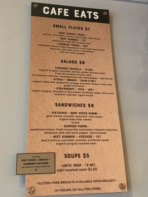 Cafe menu January 2020 at Oromo Cafe in Chicago