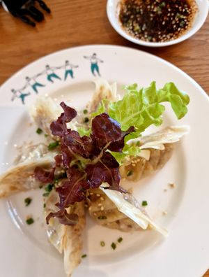 Gyozas at Broccoli Revolution - Central Embassy in Bangkok