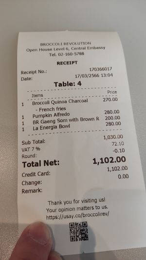  at Broccoli Revolution - Central Embassy in Bangkok