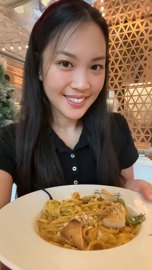 Pumpkin Alfredo at Broccoli Revolution - Central Embassy in Bangkok