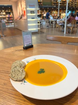 Pumpkin and Carrot Soup at Broccoli Revolution - Central Embassy in Bangkok