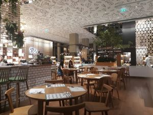 Seating area at Broccoli Revolution - Central Embassy in Bangkok