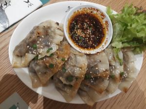 Gyoza at Broccoli Revolution - Central Embassy in Bangkok