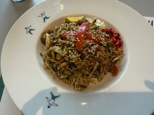 Tea leave salad at Broccoli Revolution - Central Embassy in Bangkok