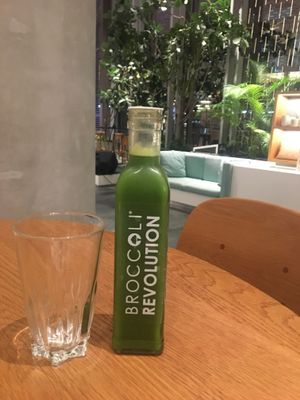 Green juice! at Broccoli Revolution - Central Embassy in Bangkok