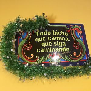 quote at La Reverde Parrillita Vegana in Buenos Aires