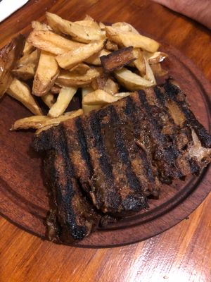 Looks very real!! at La Reverde Parrillita Vegana in Buenos Aires