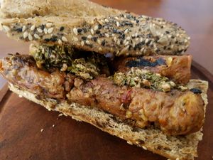 sausage  at La Reverde Parrillita Vegana in Buenos Aires