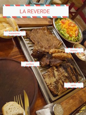 parillada super yummie at La Reverde Parrillita Vegana in Buenos Aires