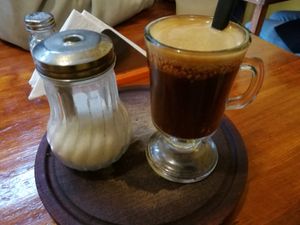 Cafe, tasted really good. at La Reverde Parrillita Vegana in Buenos Aires