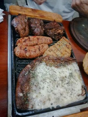 to share... at La Reverde Parrillita Vegana in Buenos Aires