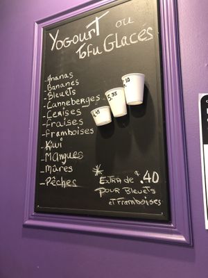 Frozen tofu at Cremerie Le Patio in Montreal