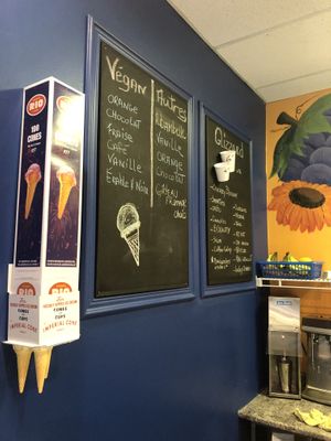 Hard vegan ice cream  at Cremerie Le Patio in Montreal