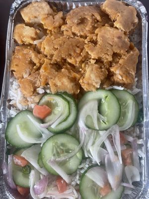 Tofu masala with garlic rice  #Veganuary at The Vegan Kitchen - UberEats orders and Pre-orders only. in Colombo