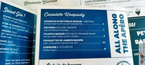 VEgan entrées at Le Tandem in Biarritz