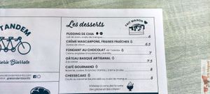 Desserts at Le Tandem in Biarritz
