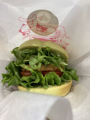  at Mos Burger in Tokyo