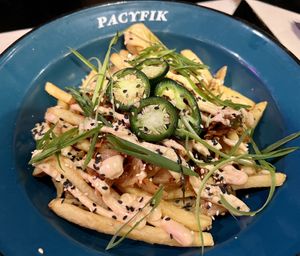 French fries with kimchi - vegan   at Bar Pacyfik in Warsaw
