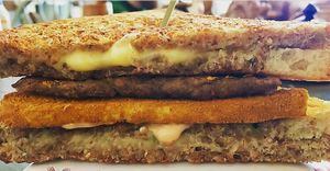 Leguminati breakfast sandwich at The District at Mills 50 in Orlando