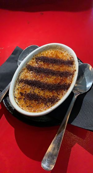 Creme brulee  at Bad Hombres in Darlinghurst