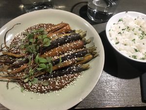 Mole carrots at Bad Hombres in Darlinghurst