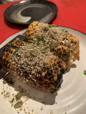 Charred corn   at Bad Hombres in Darlinghurst