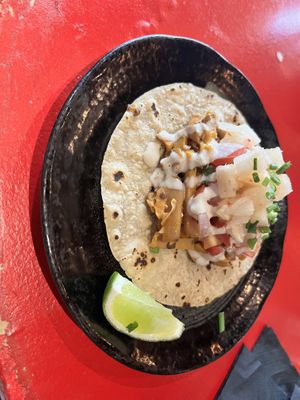 Pastor mushroom tacos   at Bad Hombres in Darlinghurst