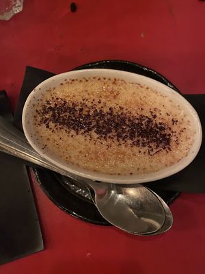 Creme brulee  at Bad Hombres in Darlinghurst
