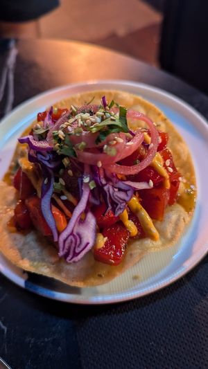 Tuna tostada $12.00: delicious sweet and spicy perfectly cooked watermelon at Bad Hombres in Darlinghurst