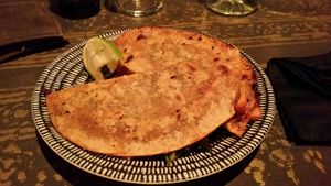 pumkin and kale quezadilla  at Bad Hombres in Darlinghurst