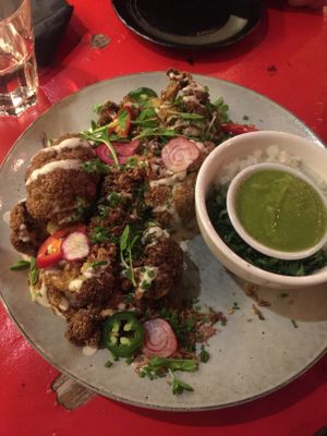 Cauliflower tacos at Bad Hombres in Darlinghurst