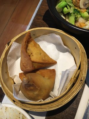 Samosa entree  at Zenhouse Vegetarian Yum Cha  in Adelaide