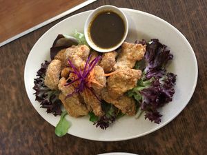 Vegan salt n pepper Shandong chicken at Zenhouse Vegetarian Yum Cha  in Adelaide