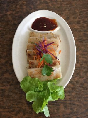 Panfried radish cake at Zenhouse Vegetarian Yum Cha  in Adelaide