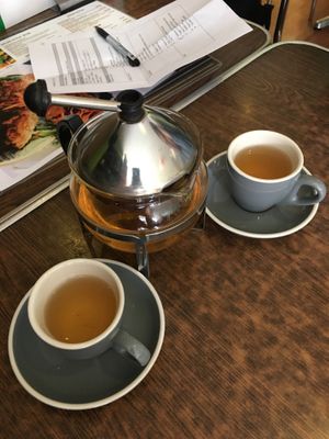 Lung Ching Chinese tea at Zenhouse Vegetarian Yum Cha  in Adelaide