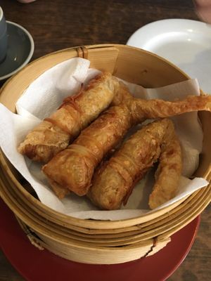 Bean curd rolls at Zenhouse Vegetarian Yum Cha  in Adelaide