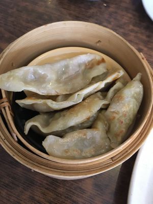 Guotie dumplings at Zenhouse Vegetarian Yum Cha  in Adelaide