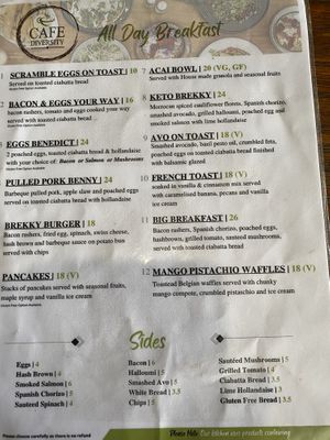 Menu 7 January 2023  at Cafe Diversity in Moreton Bay Region