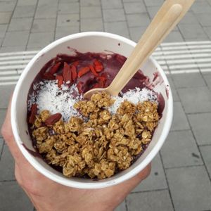 organic Acai bowl at Elmira in Vienna