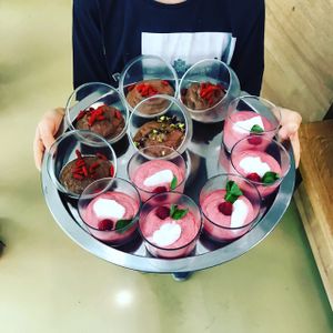 organic chocolate and raspberry dream  at Elmira in Vienna