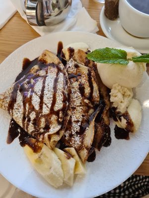Banana biscoff at Stakks Pancake House in Southampton