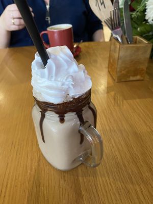 Chocolate milkshake   at Stakks Pancake House in Southampton