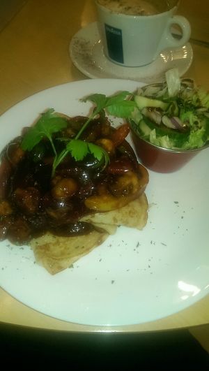 Veggie Carolina Stakk at Stakks Pancake House in Southampton