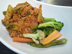 Jambalaya  at New Orleans Cafe & Wine Bar in Kathmandu