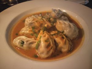 Jhol momo at New Orleans Cafe & Wine Bar in Kathmandu