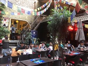 Open yard and seating under the roof are available. at New Orleans Cafe & Wine Bar in Kathmandu