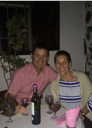 Very relaxed  at Soja y Pimenton - Vegan Argentinian BBQ in Lanzarote